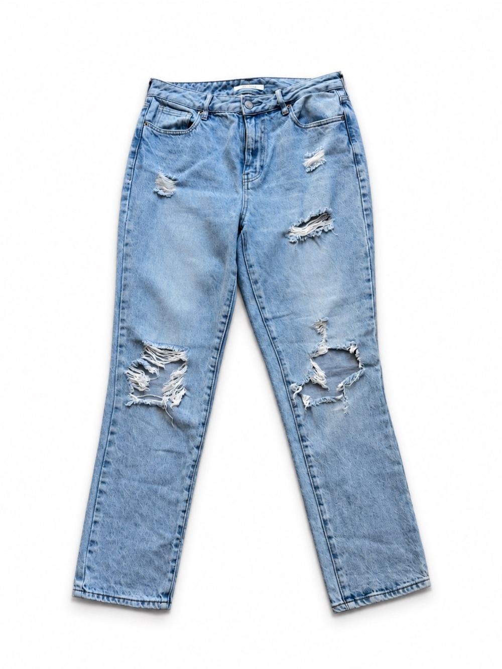 PacSun Mom Jeans Women’s 28 Light Wash Distressed Ripped Denim